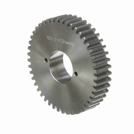 Browning Steel Bushed Bore Spur Gear - 14.5 Pa 10 Dp, NSS10H45 NSS10H45